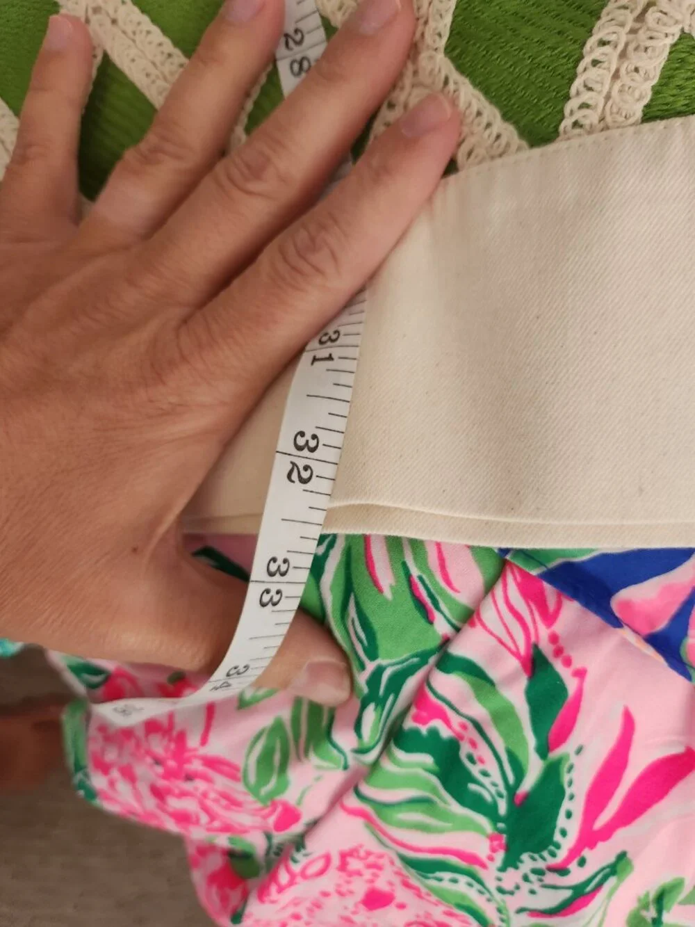 Tuckernuck Collier Dress Green Crochet Size Medium - Picture 5 of 7